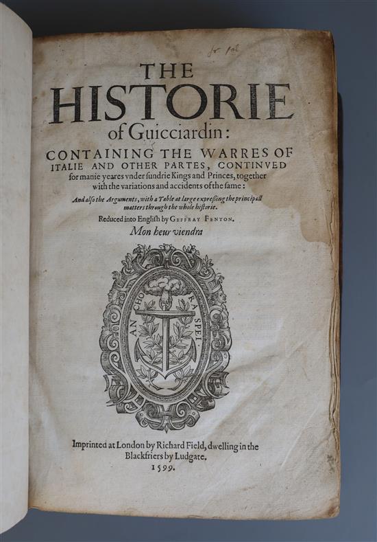 Guicciardini, Francesco - The Historie of Guicciardini: Containing the Warres of Italie and other Portes, 3rd